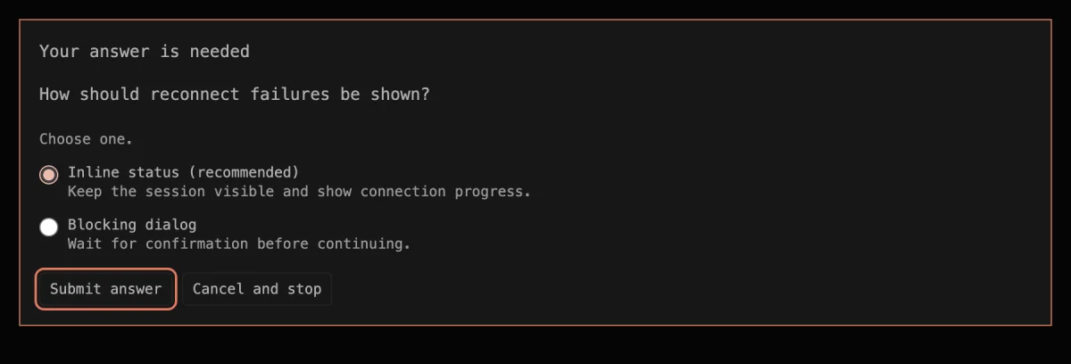 Question card component from @koda/ui.